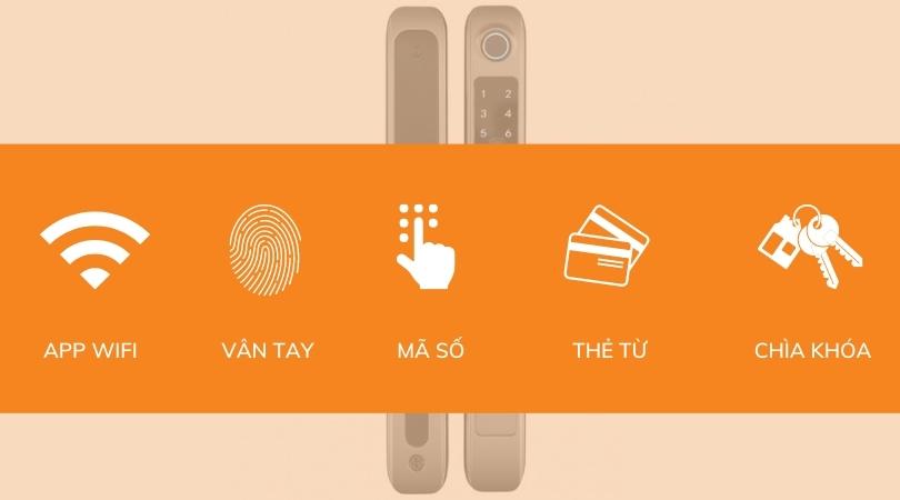 Khóa điện tử Demax EL101 SV - APP WIFI đa dạng mở khóa